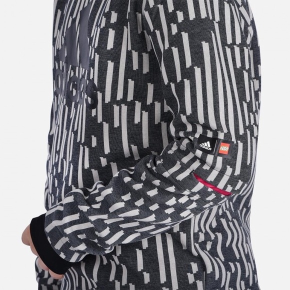 Adidas X Lego Blocks Gray Crew Neck Long Sleeve Sweatshirt - Picture 6 of 6